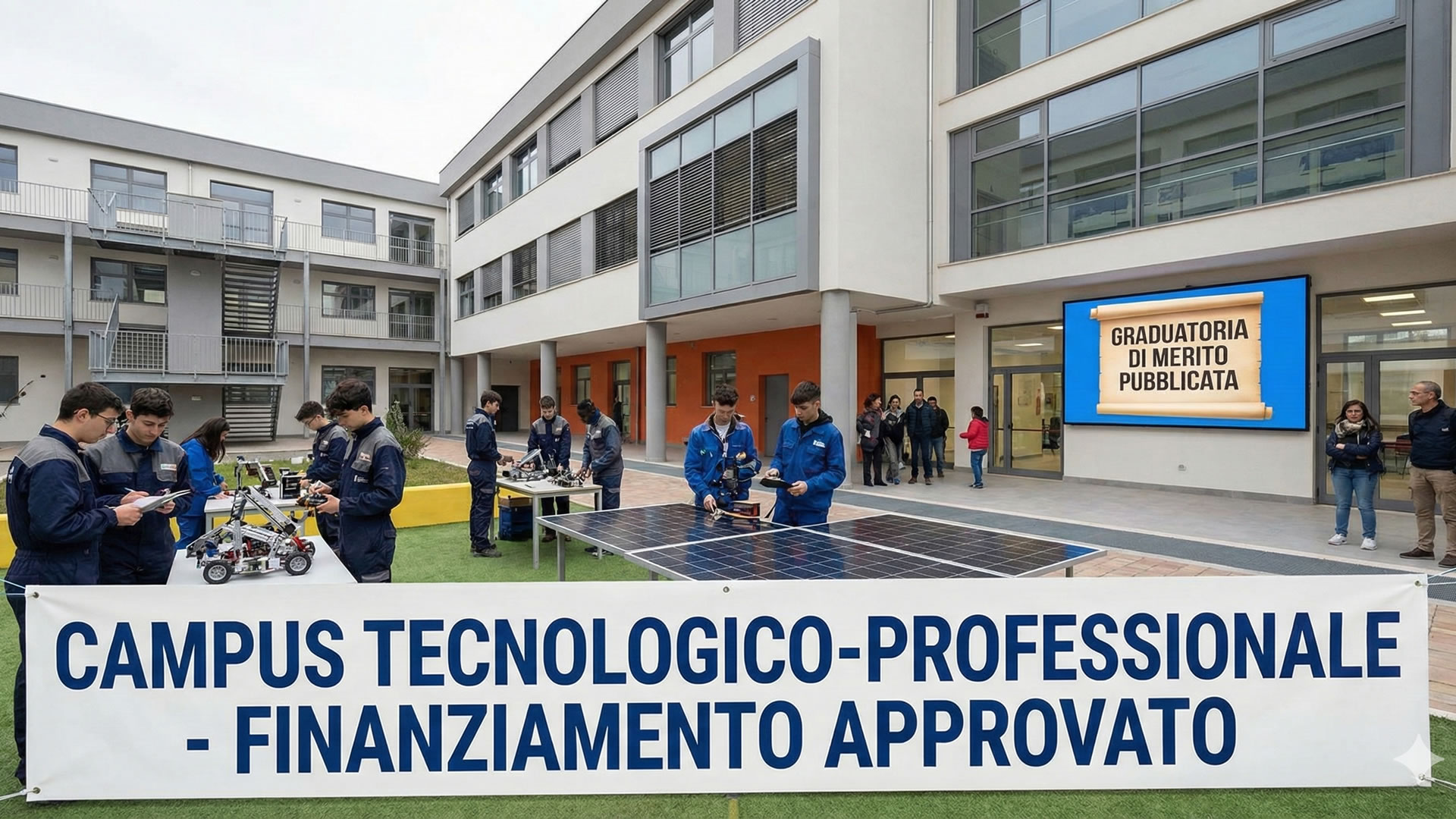 Scuola, approvata la graduatoria per finanziare i campus della filiera tecnologico-professionale. Alle regioni risorse per circa 12 milioni di euro.