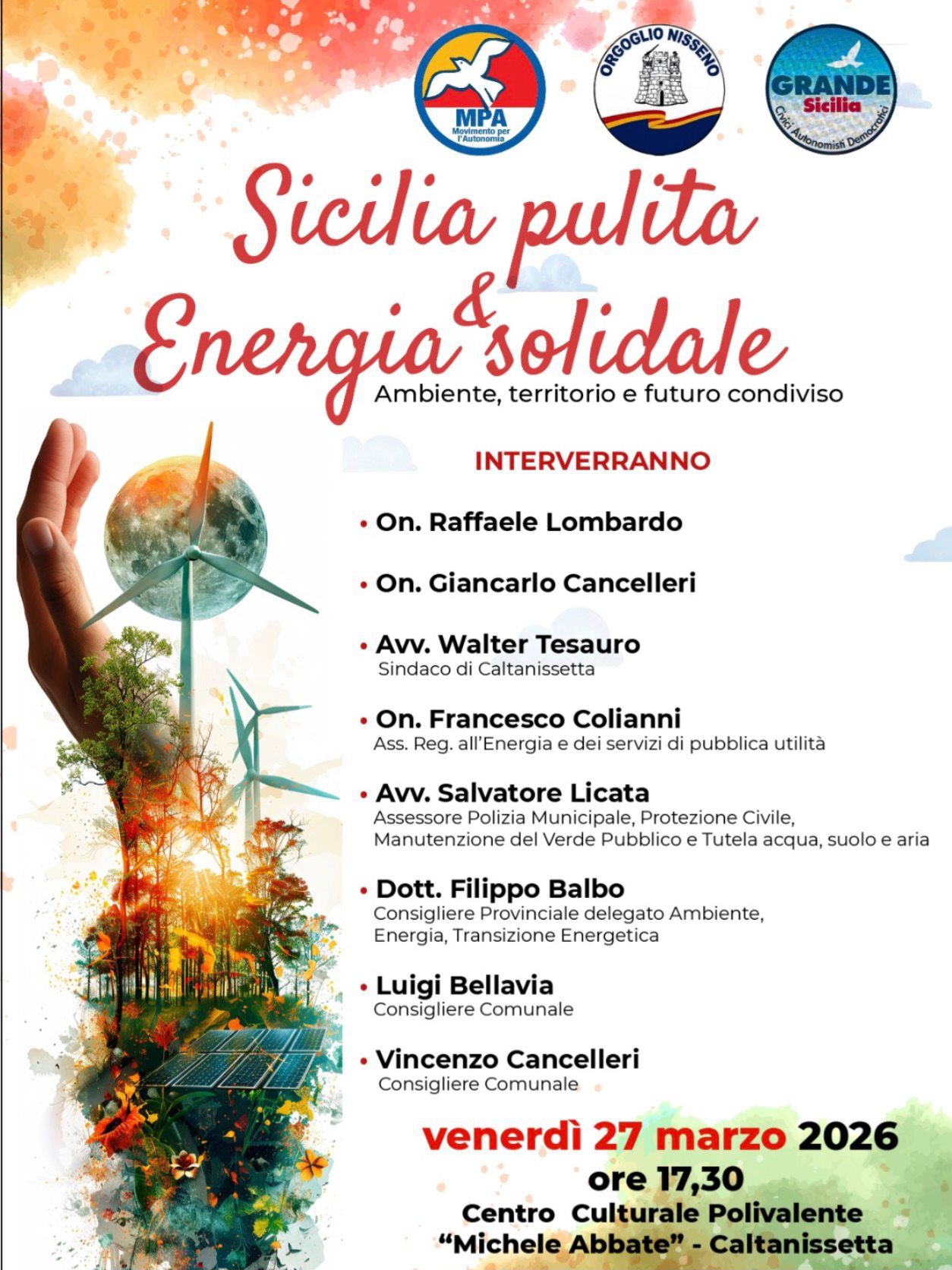 Energia sostenibile e futuro del territorio: a Caltanissetta il confronto tra istituzioni e politica