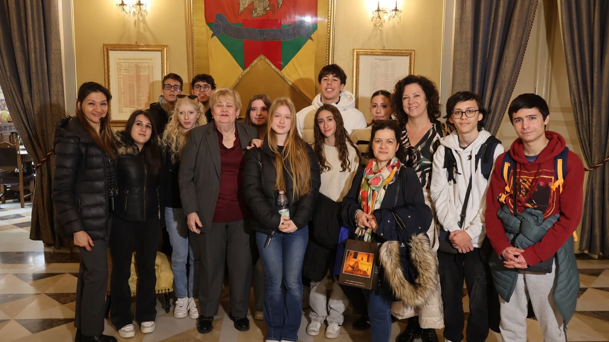 Scambio culturale Erasmus+: delegazione portoghese in visita al Comune di Caltanissetta
