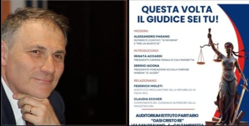 Referendum sulla giustizia, Pagano: “Un voto storico. Il 15 marzo a Caltanissetta incontro pubblico con magistrati e avvocati”