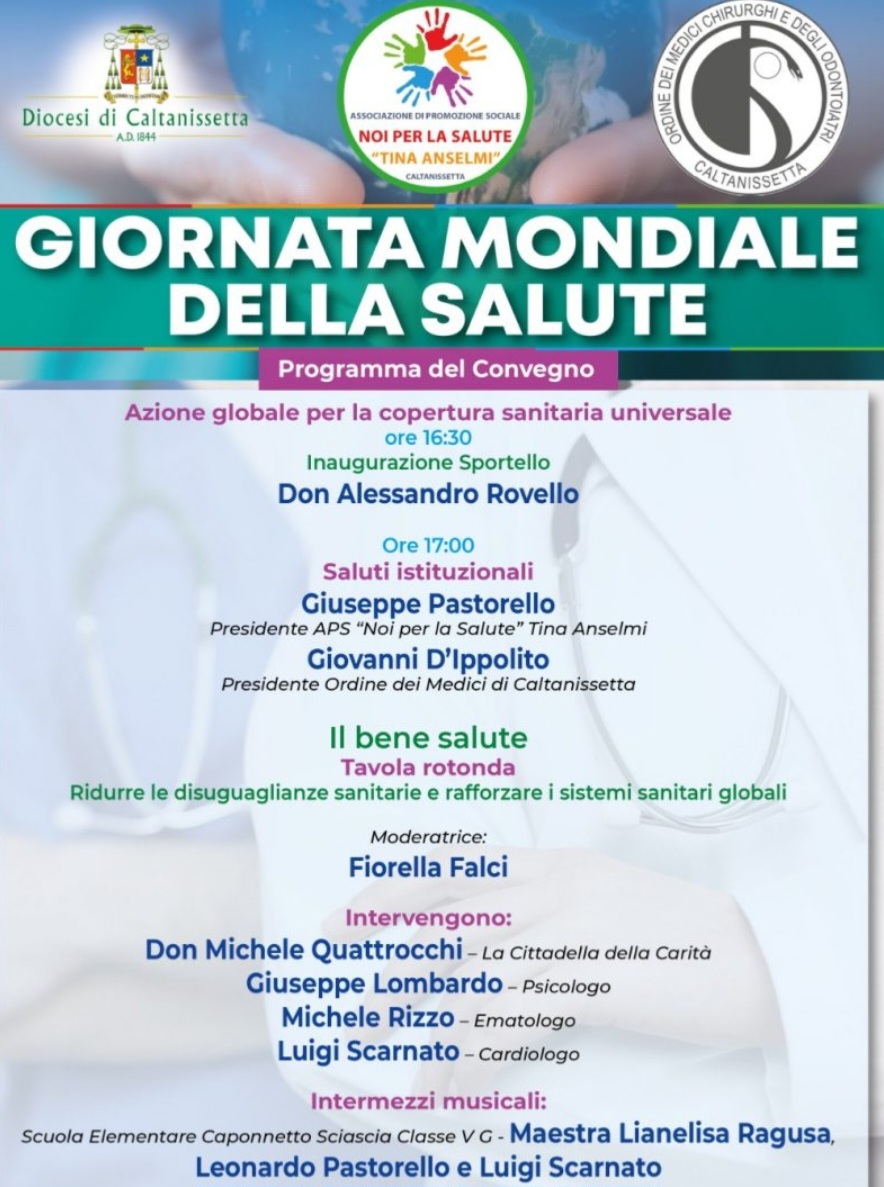 Caltanissetta, convegno per la Giornata Mondiale della Salute: focus su disuguaglianze e diritto alle cure