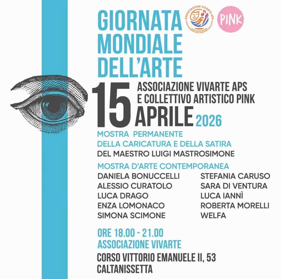 Caltanissetta celebra la Giornata Mondiale dell&rsquo;Arte: in mostra dieci artisti contemporanei da Vivarte