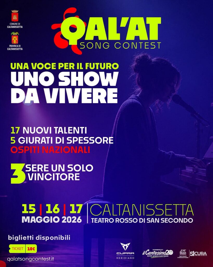 Caltanissetta lancia il Qal’at Song Contest: tre serate dedicate alla nuova musica italiana