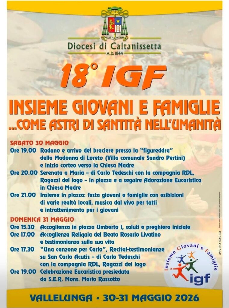 Vallelunga si prepara all’IGF 2026: due giorni di fede, giovani e famiglie nel cuore della Diocesi