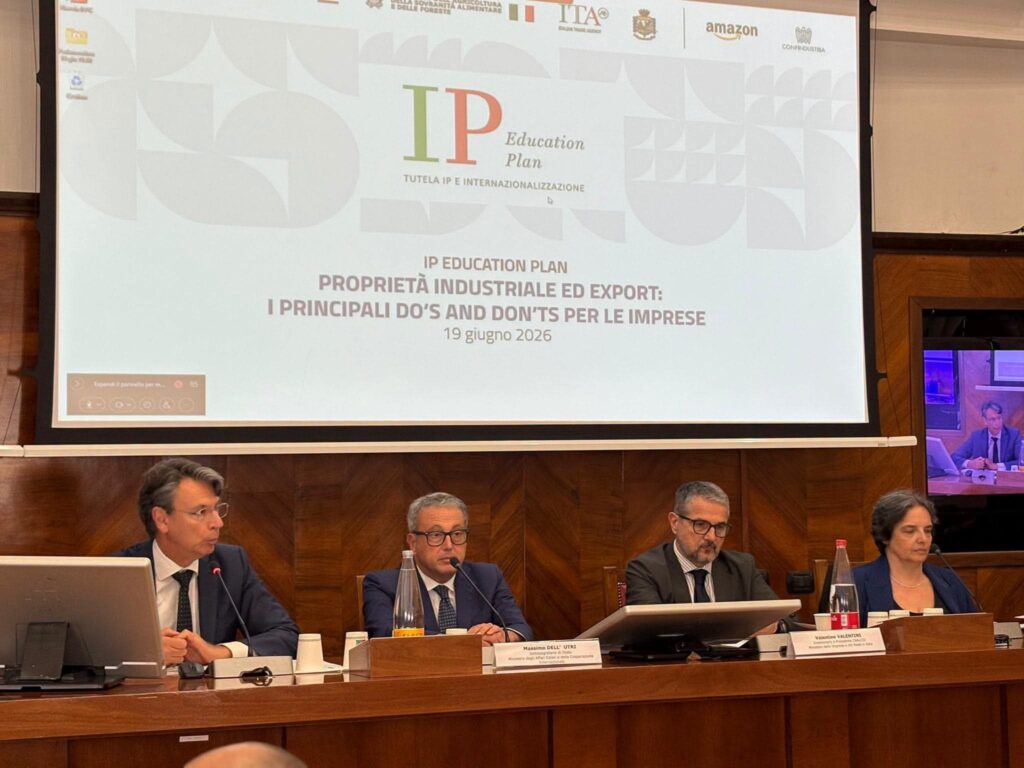 Made in Italy, Dell&rsquo;Utri: &ldquo;Tutela della propriet&agrave; intellettuale centrale per la competitivit&agrave; delle imprese&rdquo;