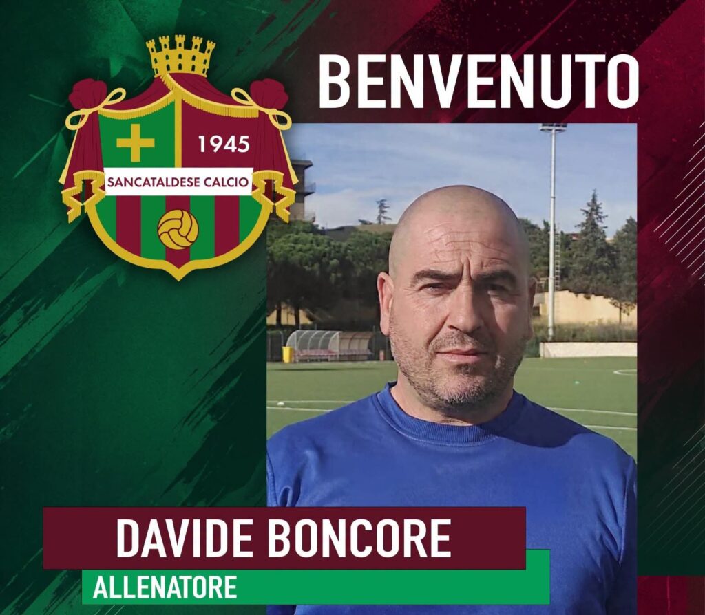 Sancataldese, Davide Boncore è il nuovo allenatore della prima squadra
