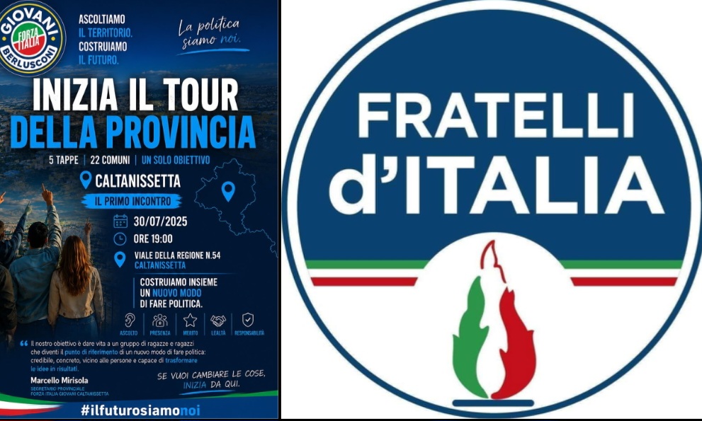 Centrodestra, FdI e Forza Italia Giovani rilanciano l’attività politica nel Nisseno