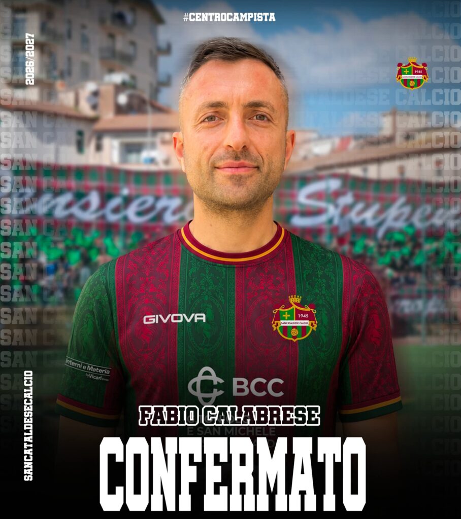 Sancataldese, confermato Fabio Calabrese: il capitano resta al centro del progetto verdeamaranto