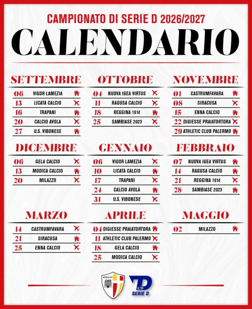 Nissa, ecco il cammino in Serie D: svelato il calendario 2026/2027