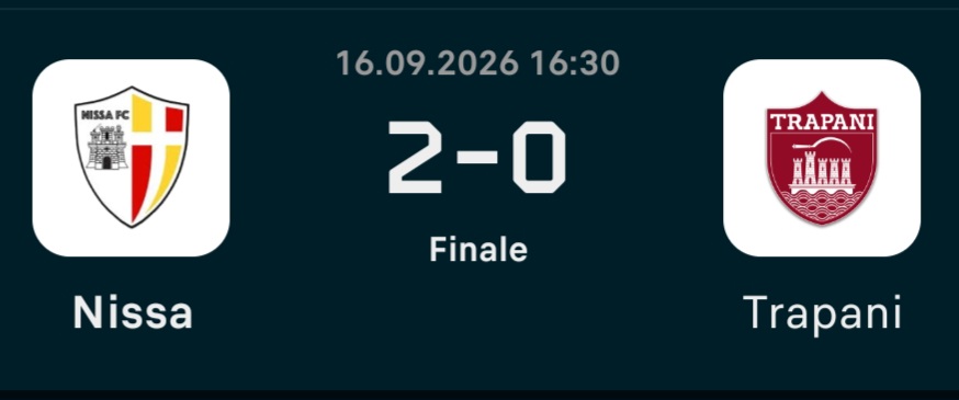 Nissa, vittoria di carattere: Trapani ko 2-0